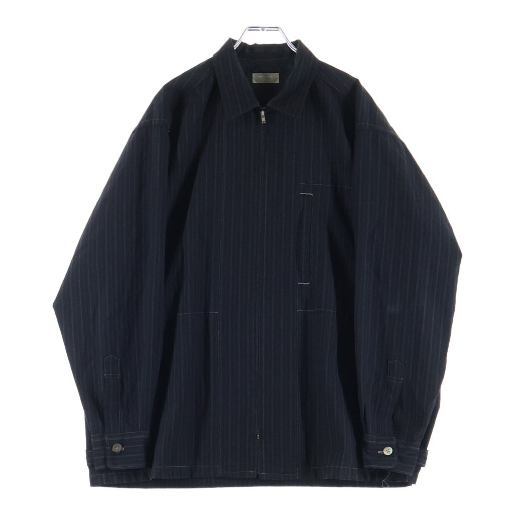 COMME des GARCONS HOMME(コムデギャルソンオム) 90S～00S 銀タグ田中オム リネンジップアップジャケット ブラック