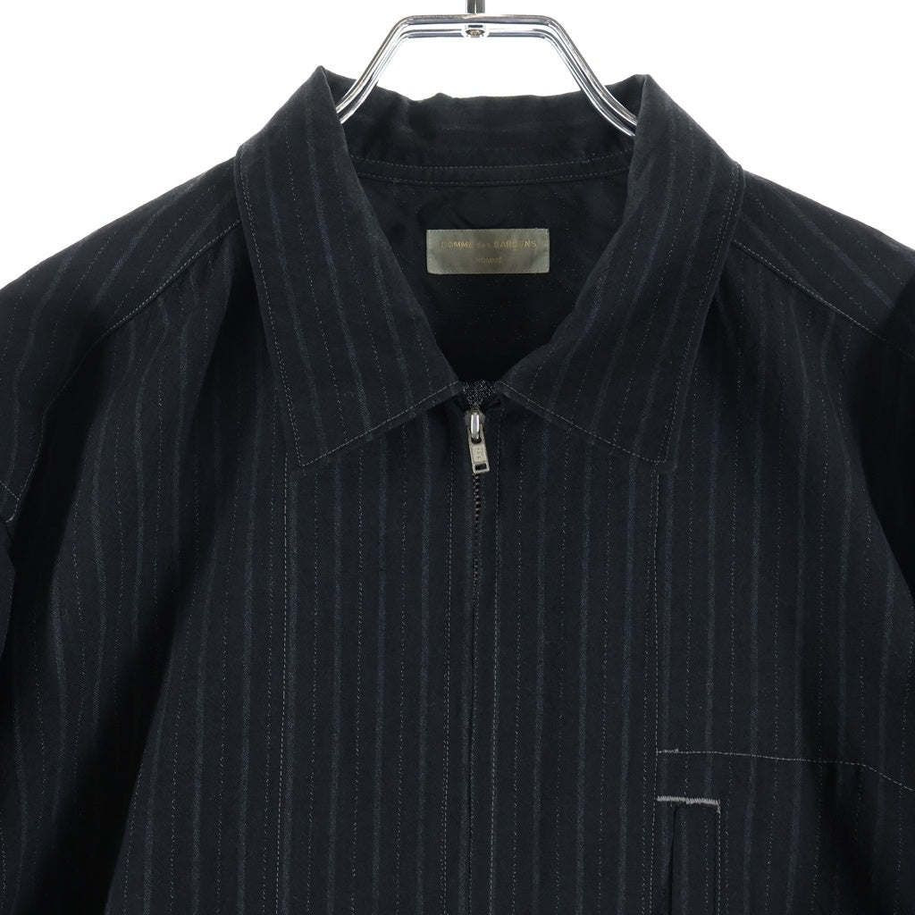 COMME des GARCONS HOMME(コムデギャルソンオム) 90S～00S 銀タグ田中オム リネンジップアップジャケット ブラック