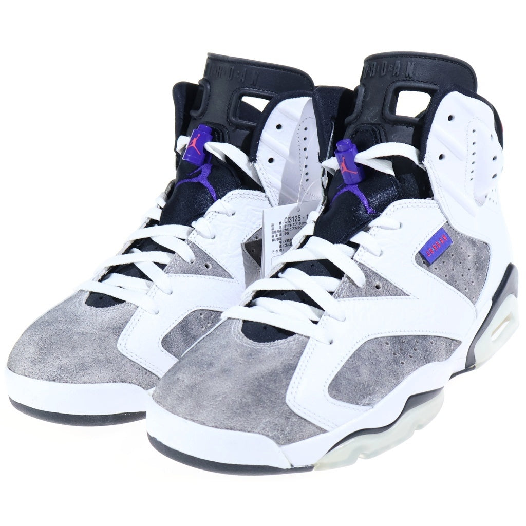 NIKE(ナイキ) AIR JORDAN6 RETRO FLIGHT NOSTALGIA エアジョーダン6 レトロ フライトノスタルジア レザーハイカットスニーカー ホワイト/グレー US9/27cm CI3125-100