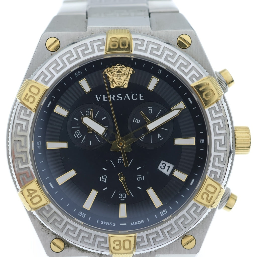 VERSACE(ヴェルサーチ) スポーティー グレカ クロノグラフウォッチ シルバー VESO01123