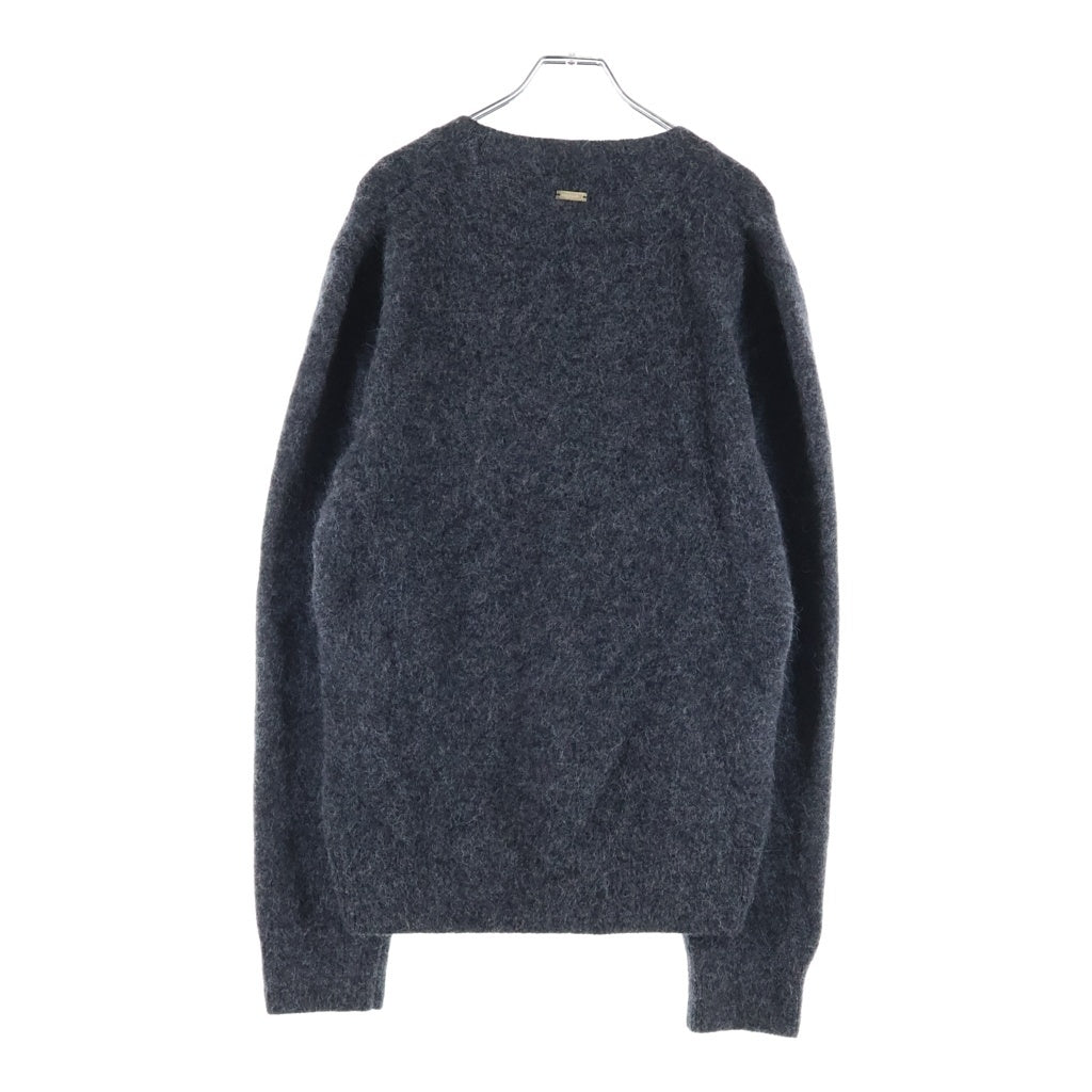 FERRAGAMO(フェラガモ) 24AW カシミヤ シルク ニットセーター グレー 122492777966 CHARCOAL