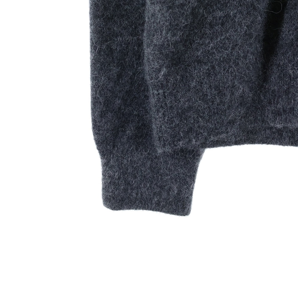 FERRAGAMO(フェラガモ) 24AW カシミヤ シルク ニットセーター グレー 122492777966 CHARCOAL
