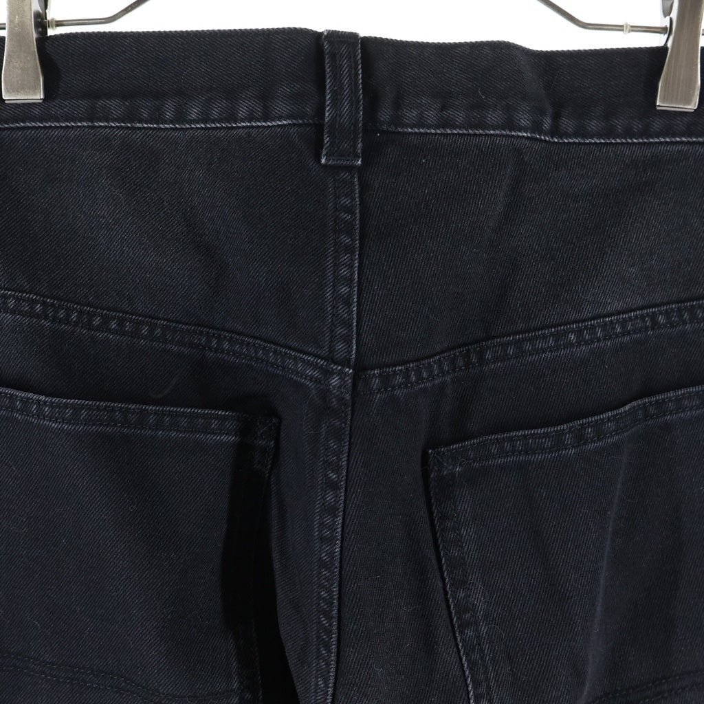 VETEMENTS(ヴェトモン) 25FW HIP-HOP SHORTS バックロゴ刺繍 ハーフカーゴショーツ ブラック