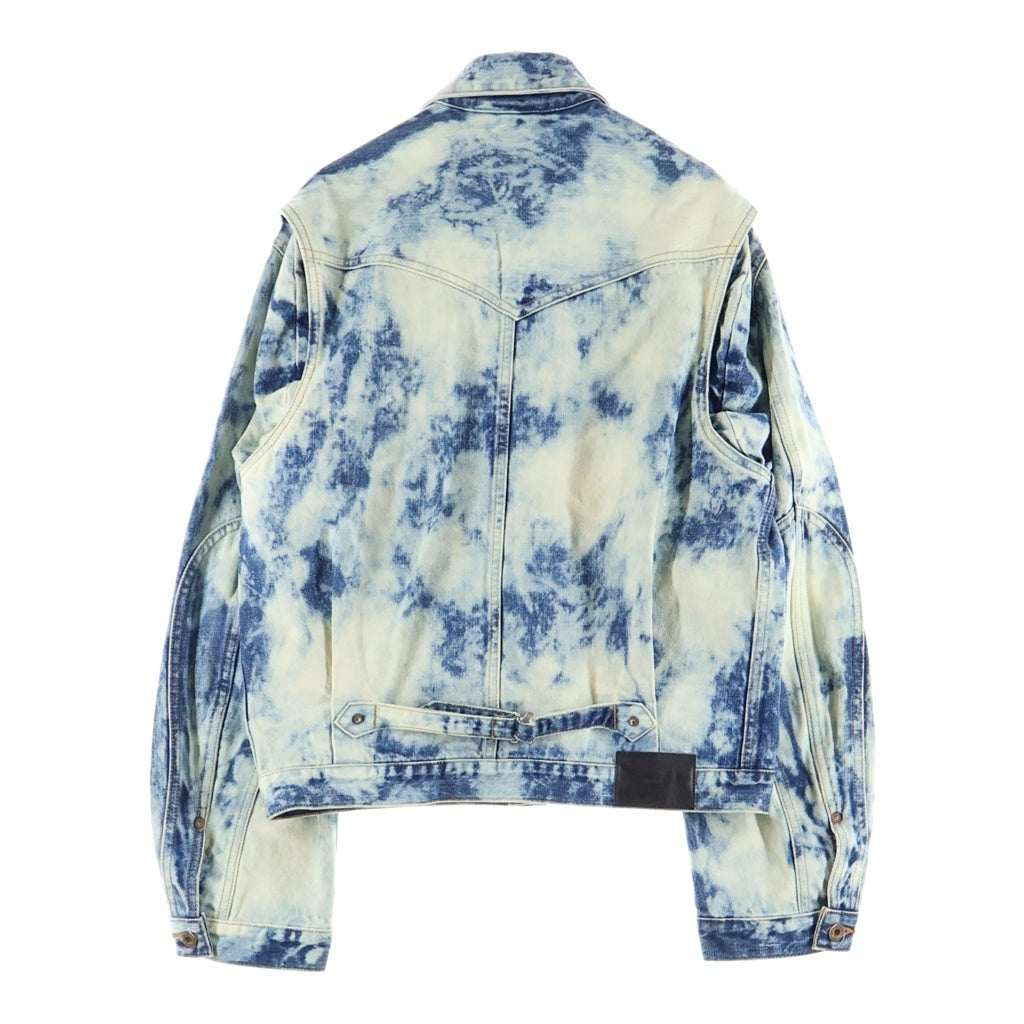 SUGARHILL(シュガーヒル) 23AW RANDOM BLEACH CLASSIC DENIM JACKET ランダムブリーチ クラシックデニムジャケット インディゴ 23AWJK04