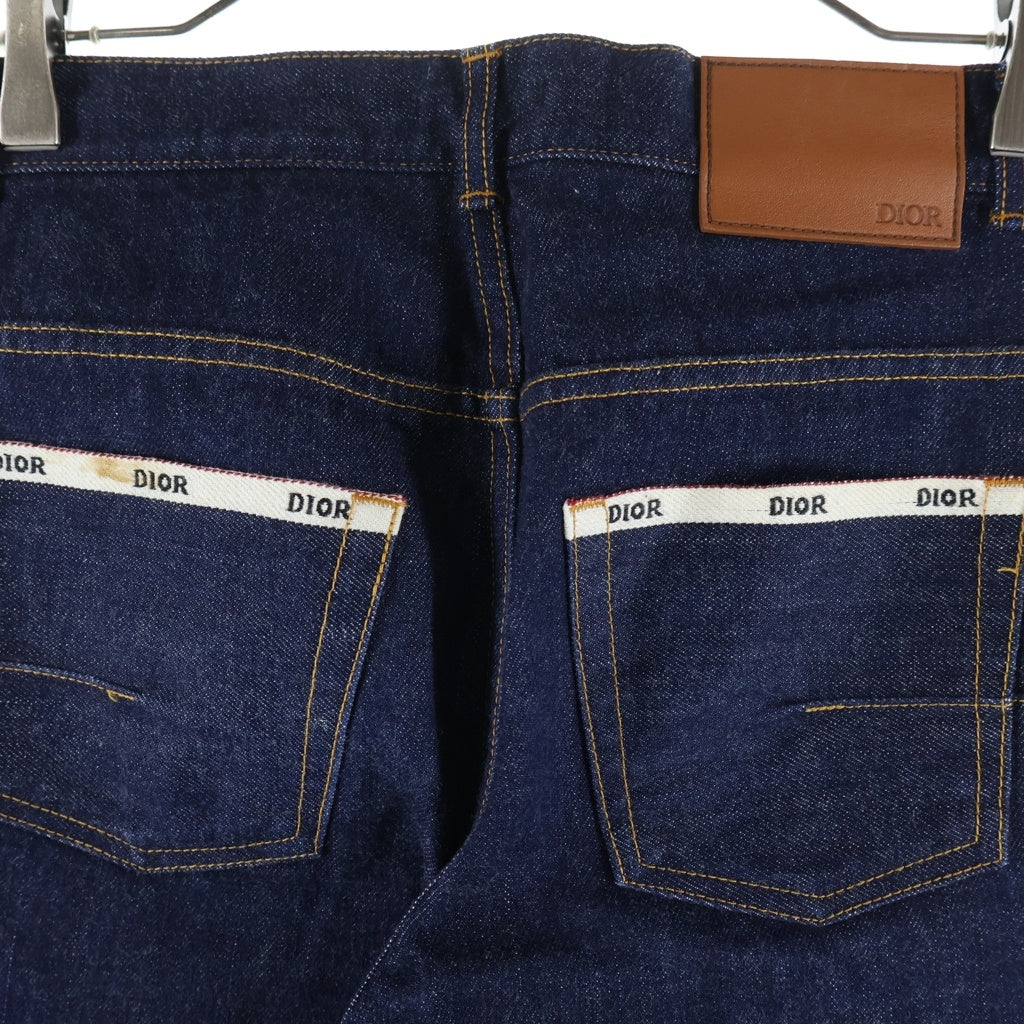DIOR(ディオール) SLIM ボタンフライ リジッド デニムパンツ ジーンズ インディゴ 013D001AY978