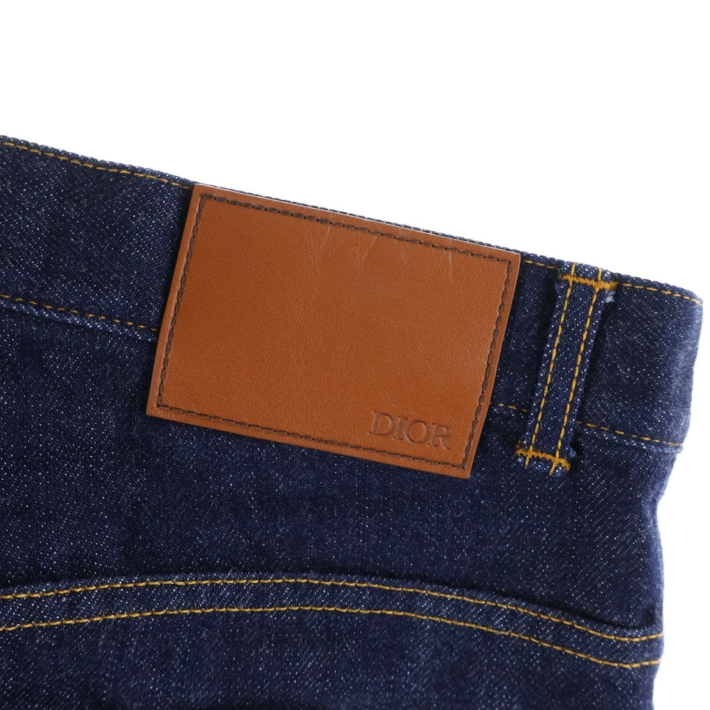 DIOR(ディオール) SLIM ボタンフライ リジッド デニムパンツ ジーンズ インディゴ 013D001AY978