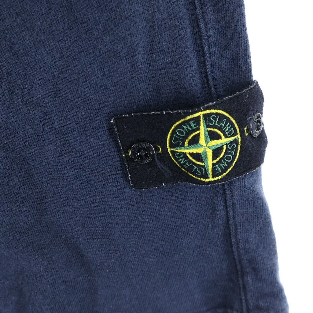 STONE ISLAND(ストーンアイランド) ロゴ刺繍パッチ バミューダ スウェットショートパンツ ネイビー 801563460