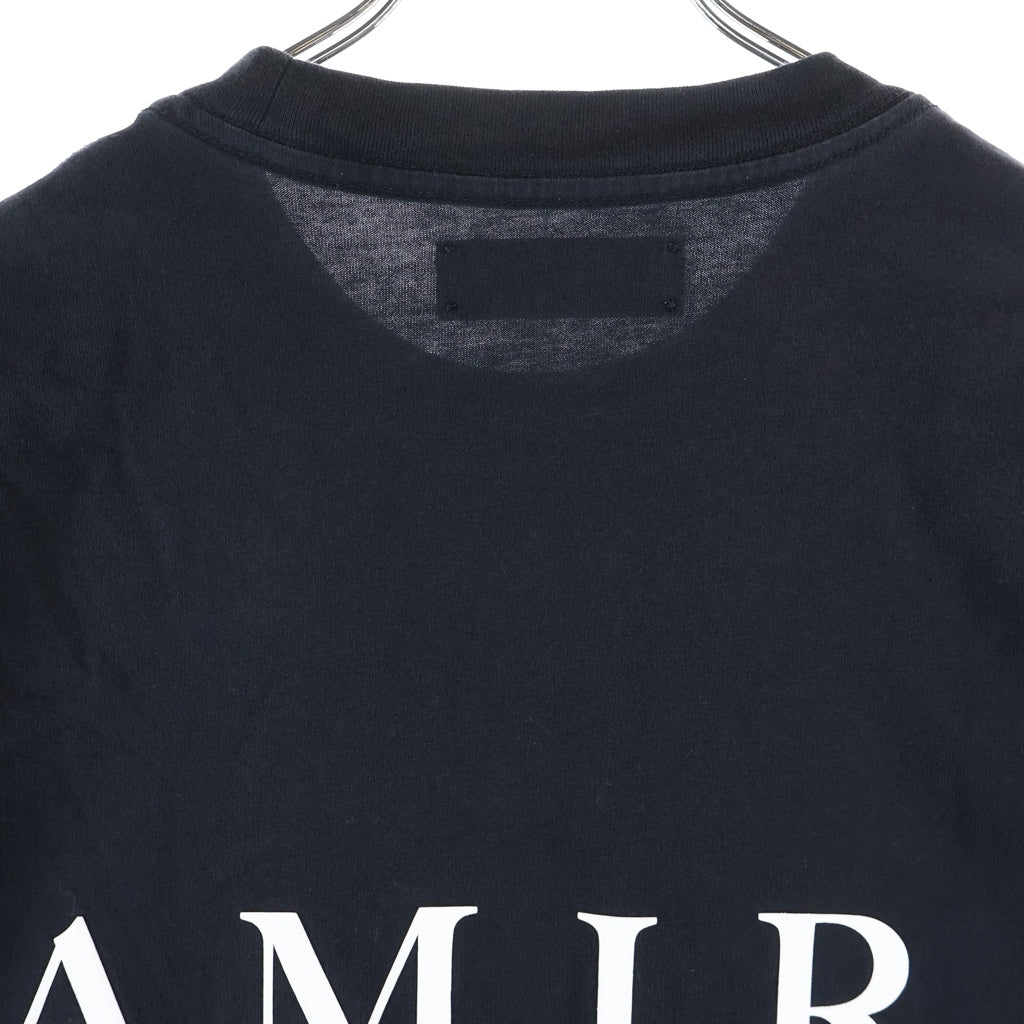 AMIRI(アミリ) 24SS MAロゴプリント 半袖Tシャツ カットソー ブラック SRAMJYTE1032SMRBC011