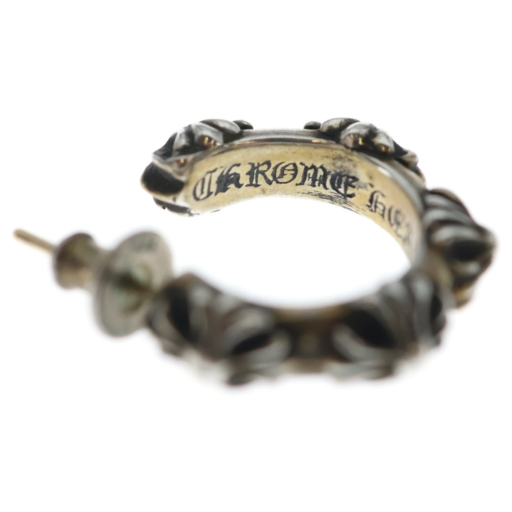 CHROME HEARTS(クロムハーツ) HOOP CROSS クロスバンド フープピアス シルバー BCA100