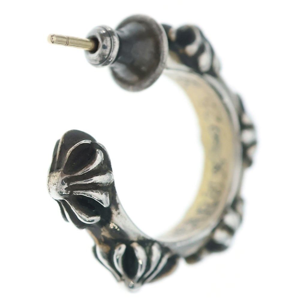 CHROME HEARTS(クロムハーツ) HOOP CROSS クロスバンド フープピアス シルバー BCA100