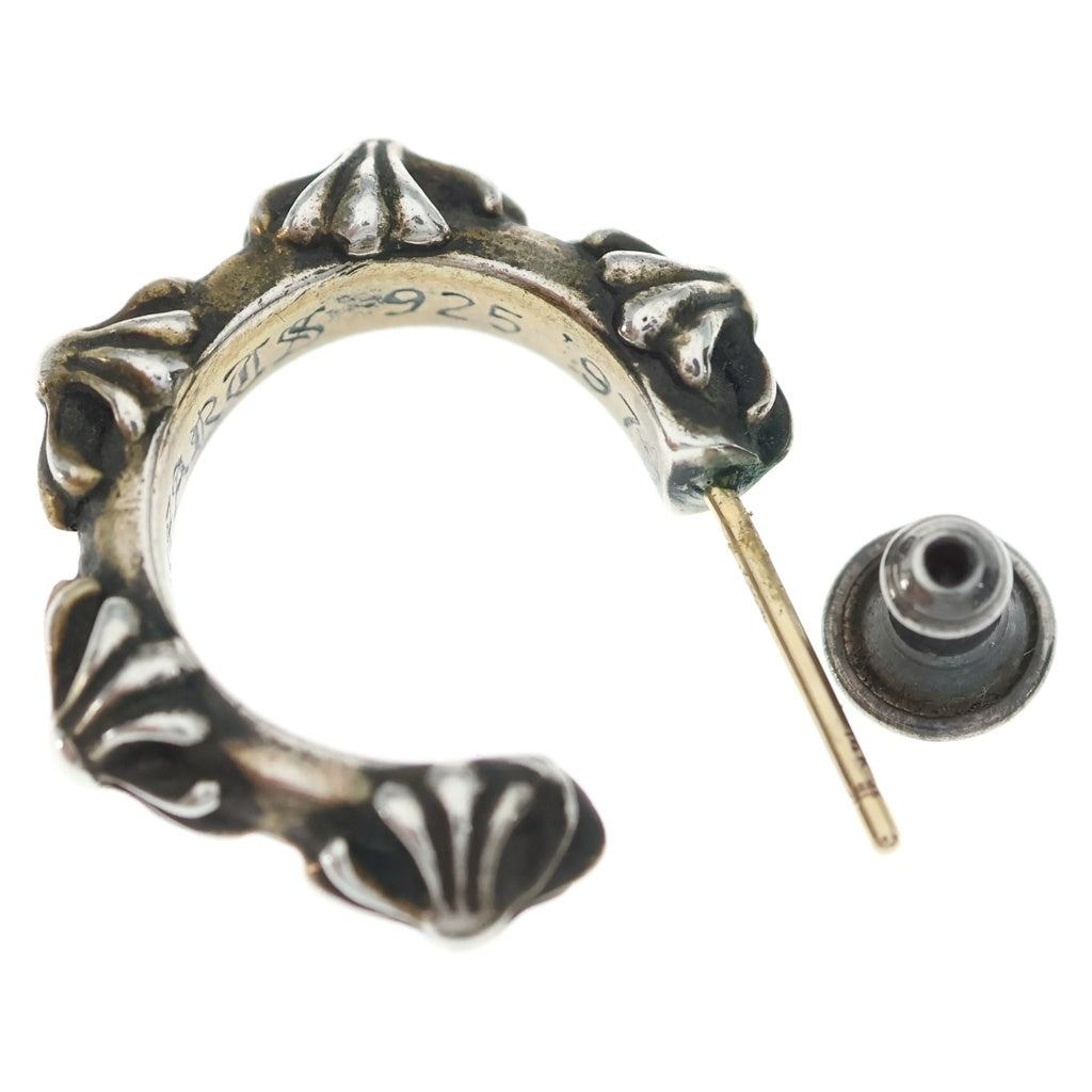 CHROME HEARTS(クロムハーツ) HOOP CROSS クロスバンド フープピアス シルバー BCA100