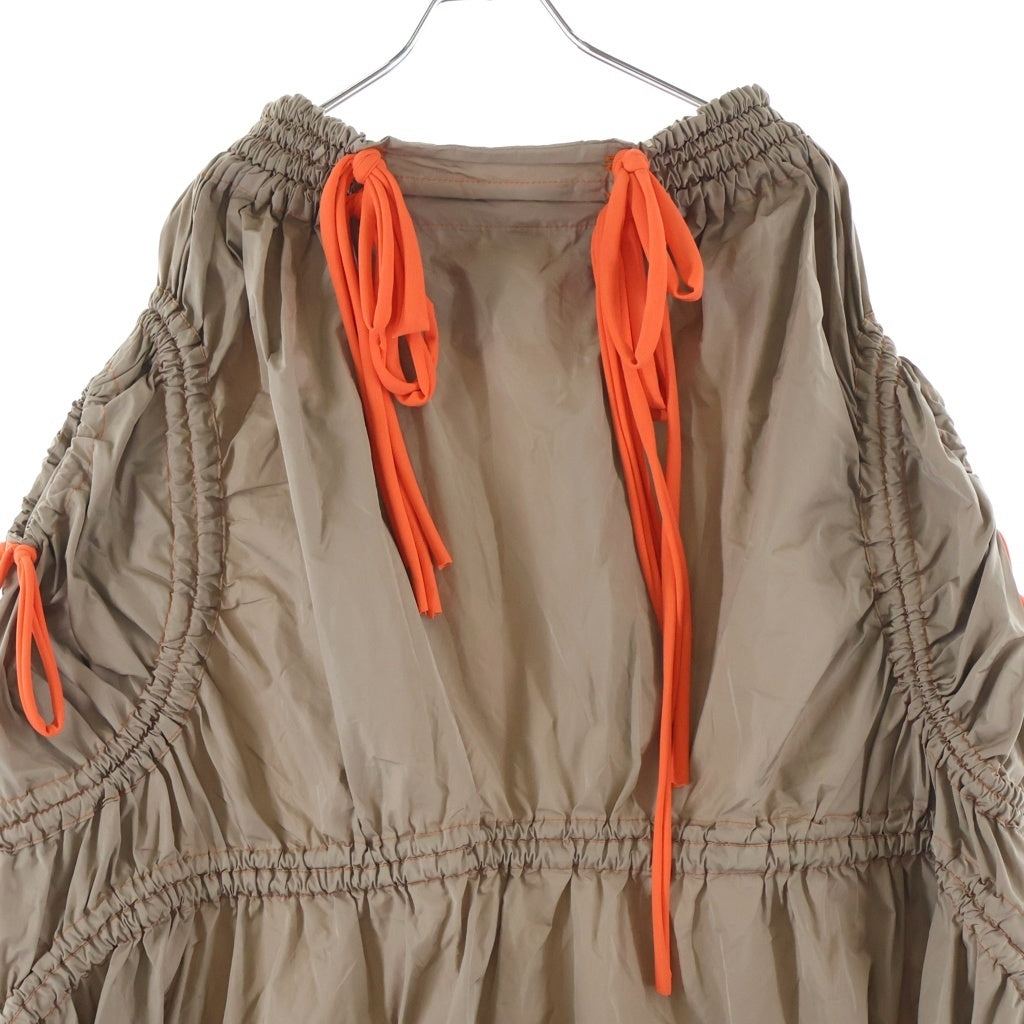 NO BRAND(ノーブランド) PAULA CANOVAS DEL VAS Parachute Skirt パウラカノヴァスデルヴァス パラシュートスカートブラウン レディース