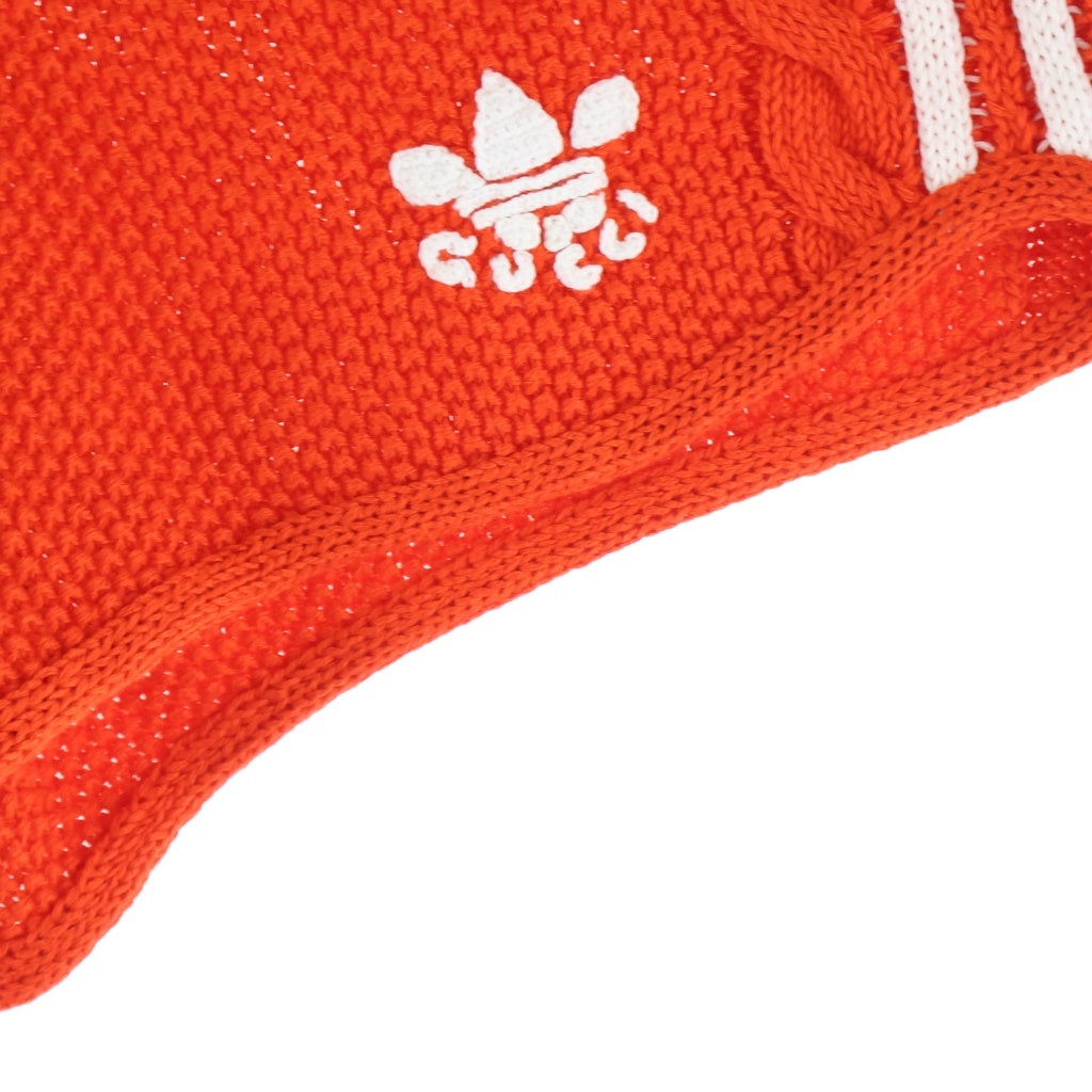 GUCCI(グッチ) 22SS ×ADIDAS アディダス ケーブルニットハーフパンツ レッド 693835 XKCDJ