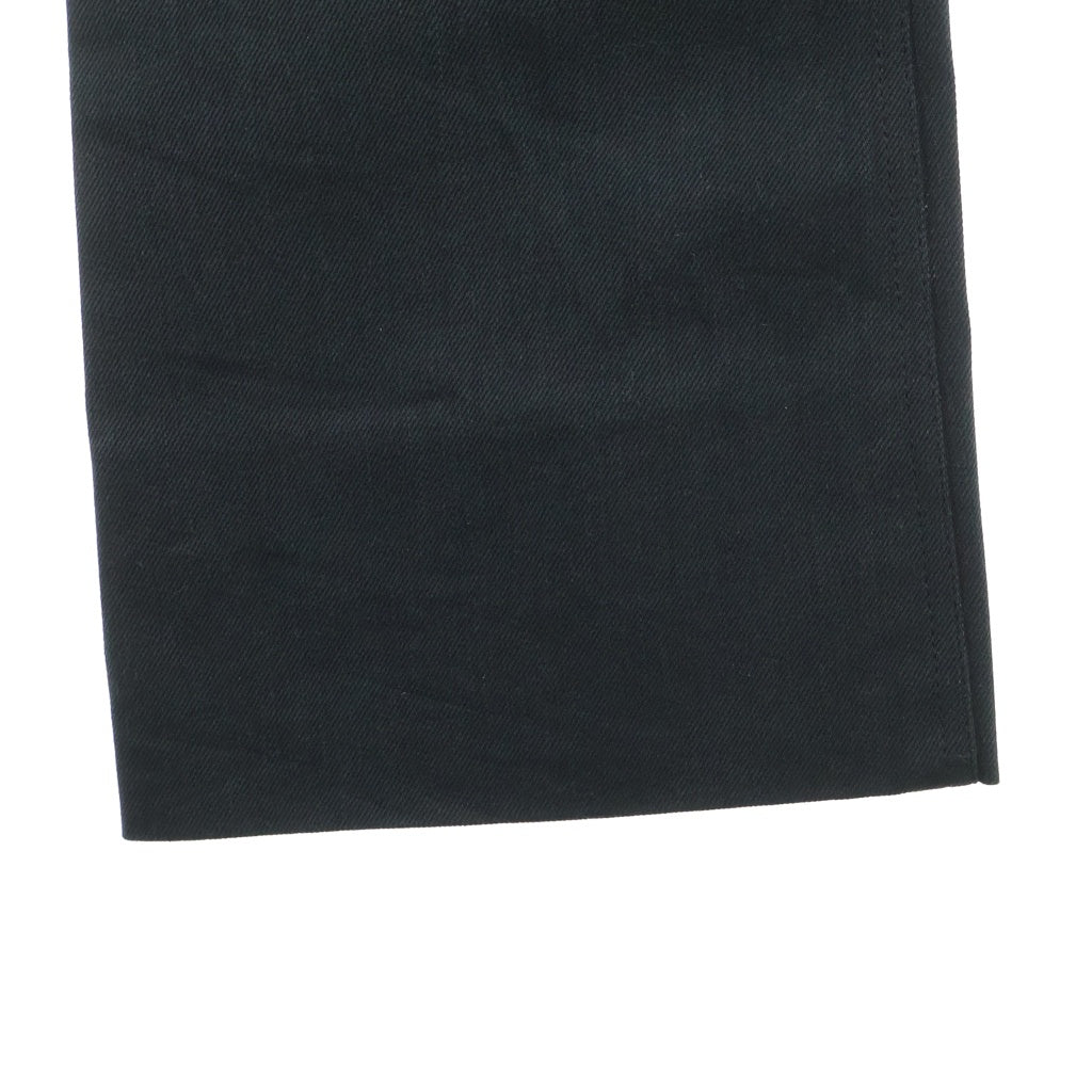 SAINT LAURENT PARIS(サンローランパリ) HIGH WAISTED DENIM PANTS ハイウエスト センタープレスデニムパンツ ブラック レディース 697253 Y7E32