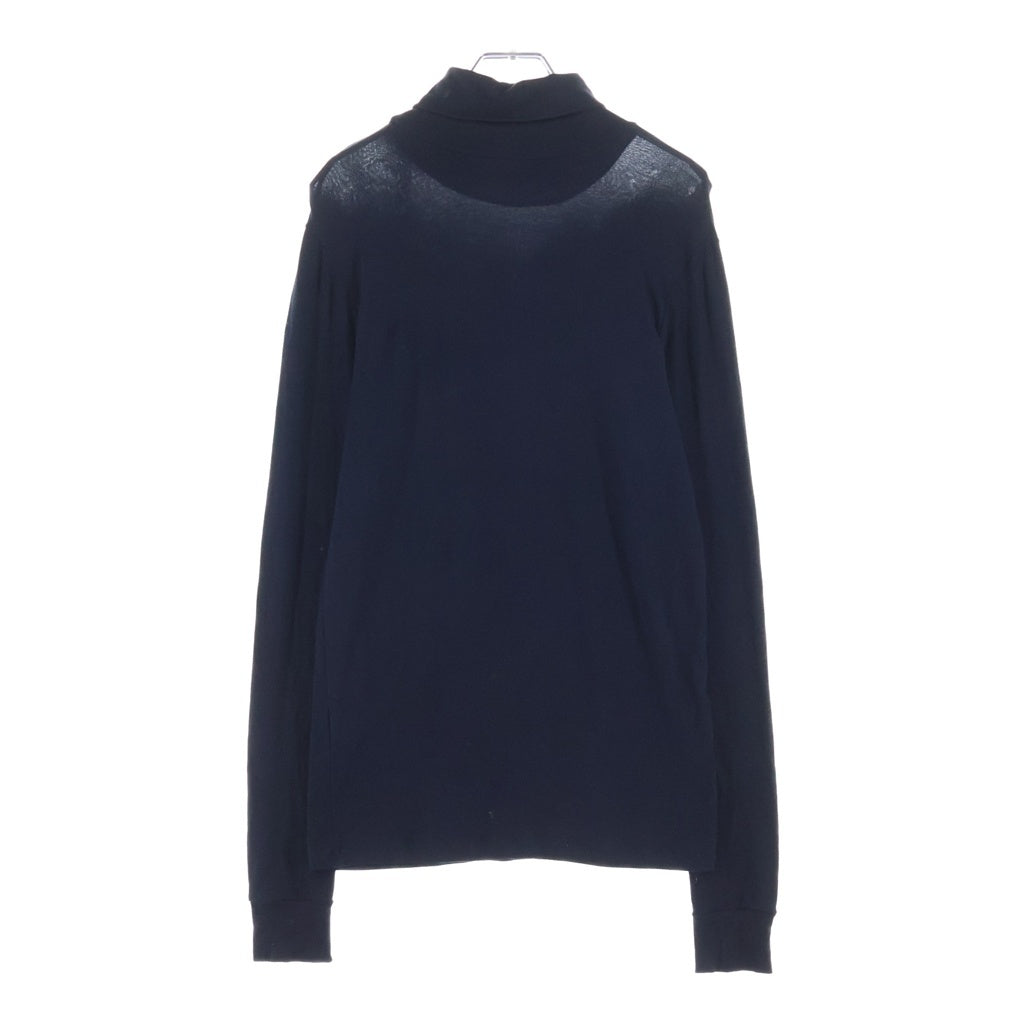 RAF SIMONS(ラフシモンズ) 04-05AW ネックR刺繍 タートルネック長袖Tシャツカットソー ブラック
