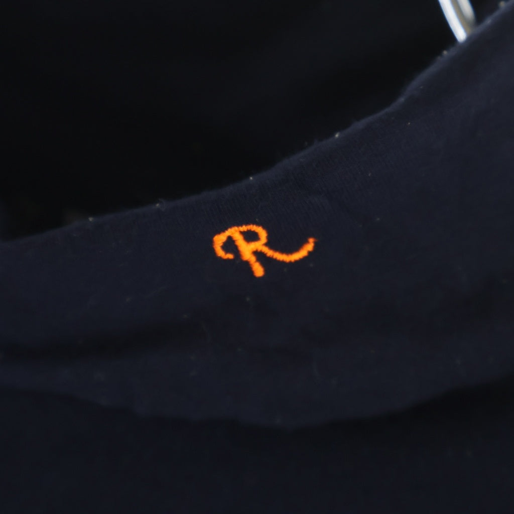 RAF SIMONS(ラフシモンズ) 04-05AW ネックR刺繍 タートルネック長袖Tシャツカットソー ブラック
