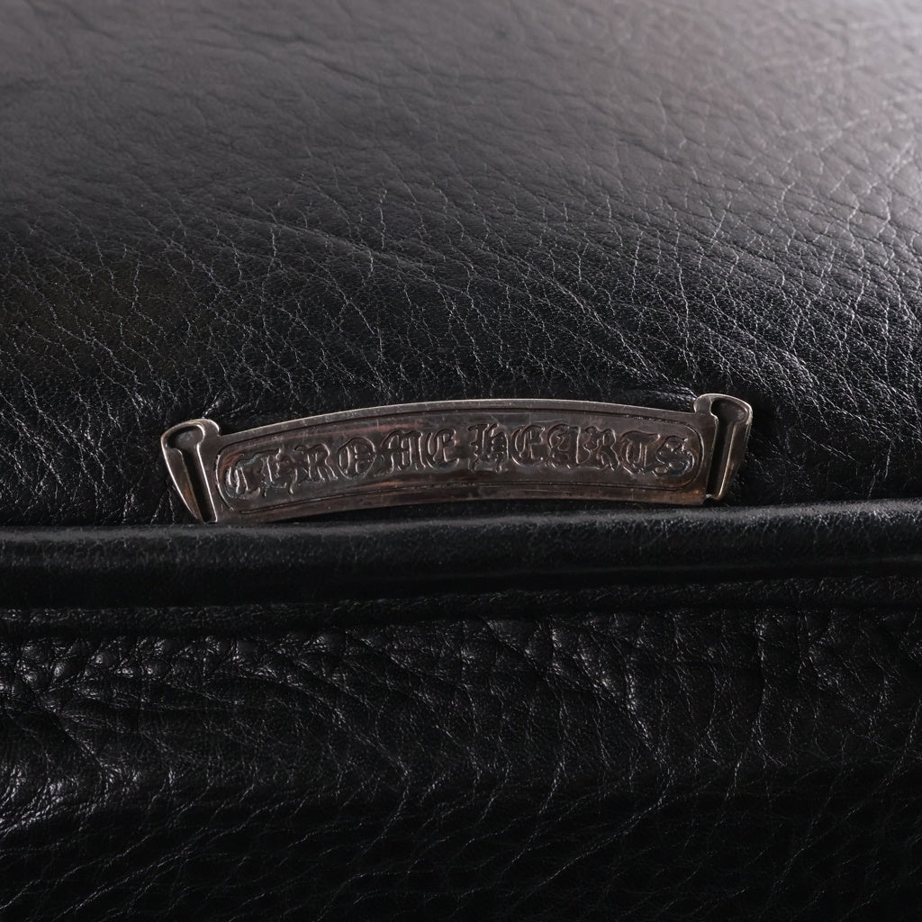 CHROME HEARTS(クロムハーツ) SHOULDBR BAG TINY ガンスリンガーストラップレザーショルダーバック ブラック