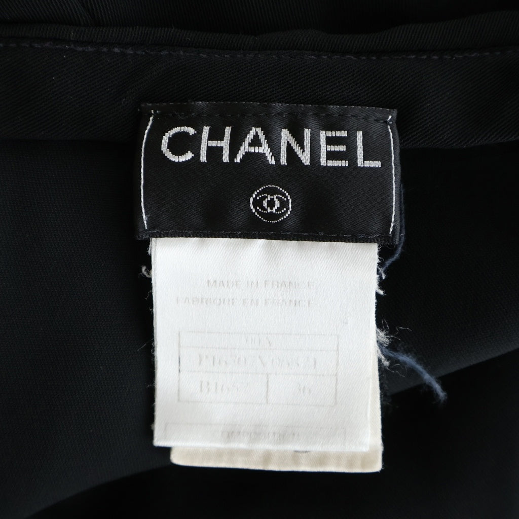 CHANEL(シャネル) STRAIGHT PANTS ストレートパンツ スラックス ブラック P16707V06371 レディース