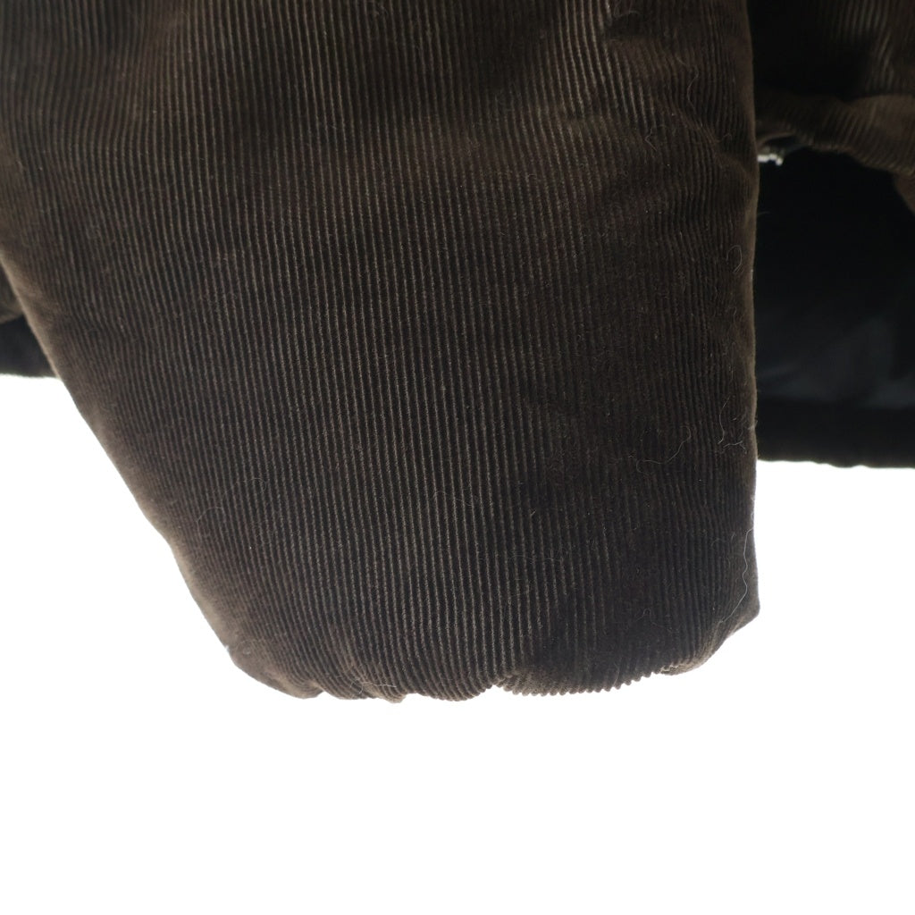 PRADA(プラダ) 25AW 2WAY ミディアムウェイト コーデュロイダウンジャケット ブラウン SGC946 S000 1JHC