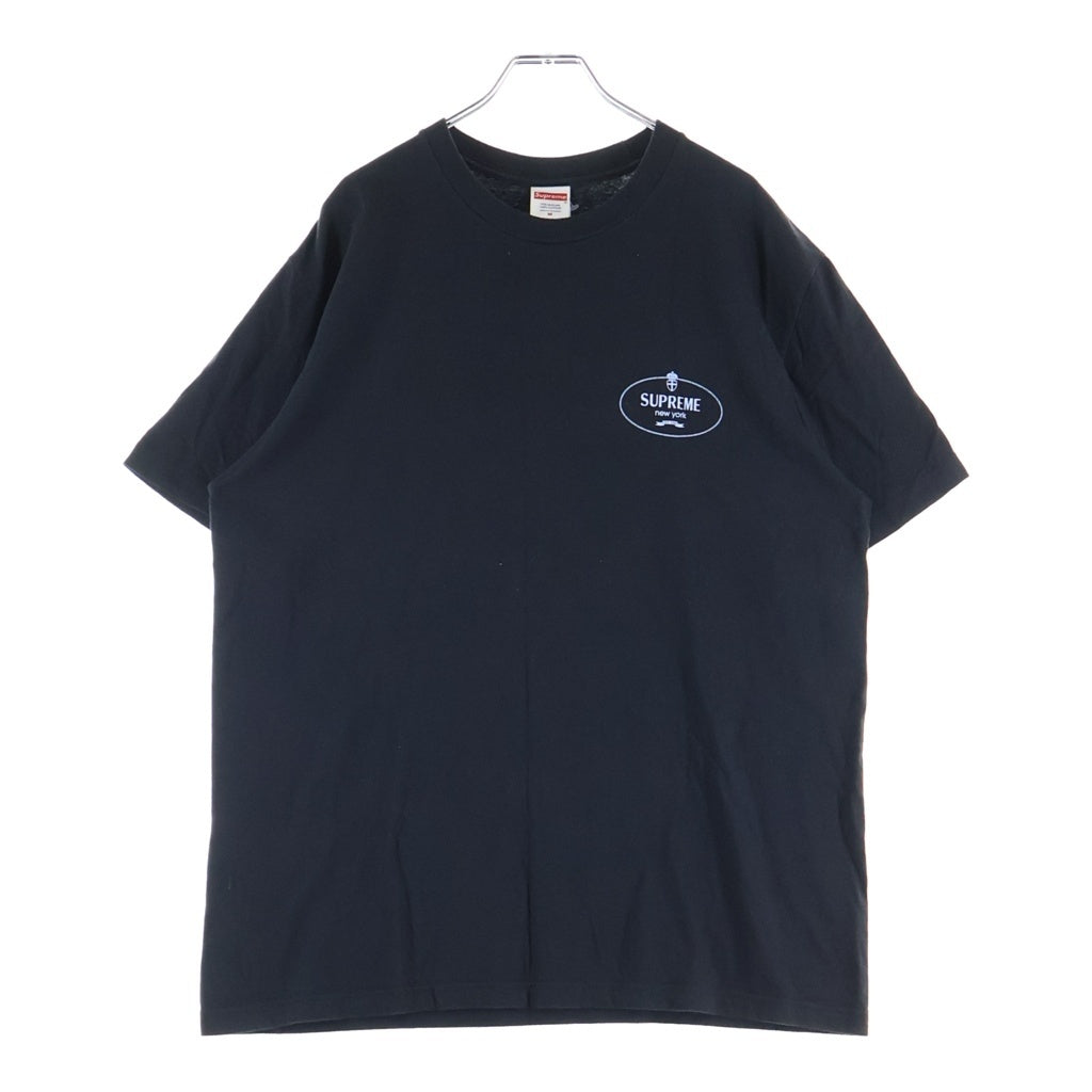 SUPREME(シュプリーム) 24AW Crest Tee クレストロゴプリント クルーネック半袖カットソーTシャツ ブラック