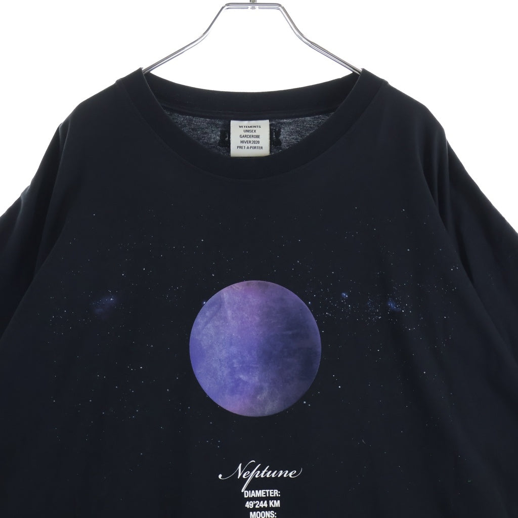 VETEMENTS(ヴェトモン) 19AW PLANET NUMBER VENUS プラネットナンバー 半袖Tシャツ ブラック UAH20TR901