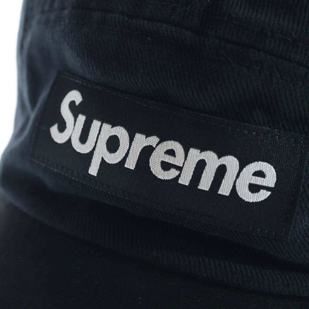 SUPREME(シュプリーム) 24SS Washed Chino Twill Camp Cap ウォッシュド チノ ツイル キャンプ キャップ ブラック