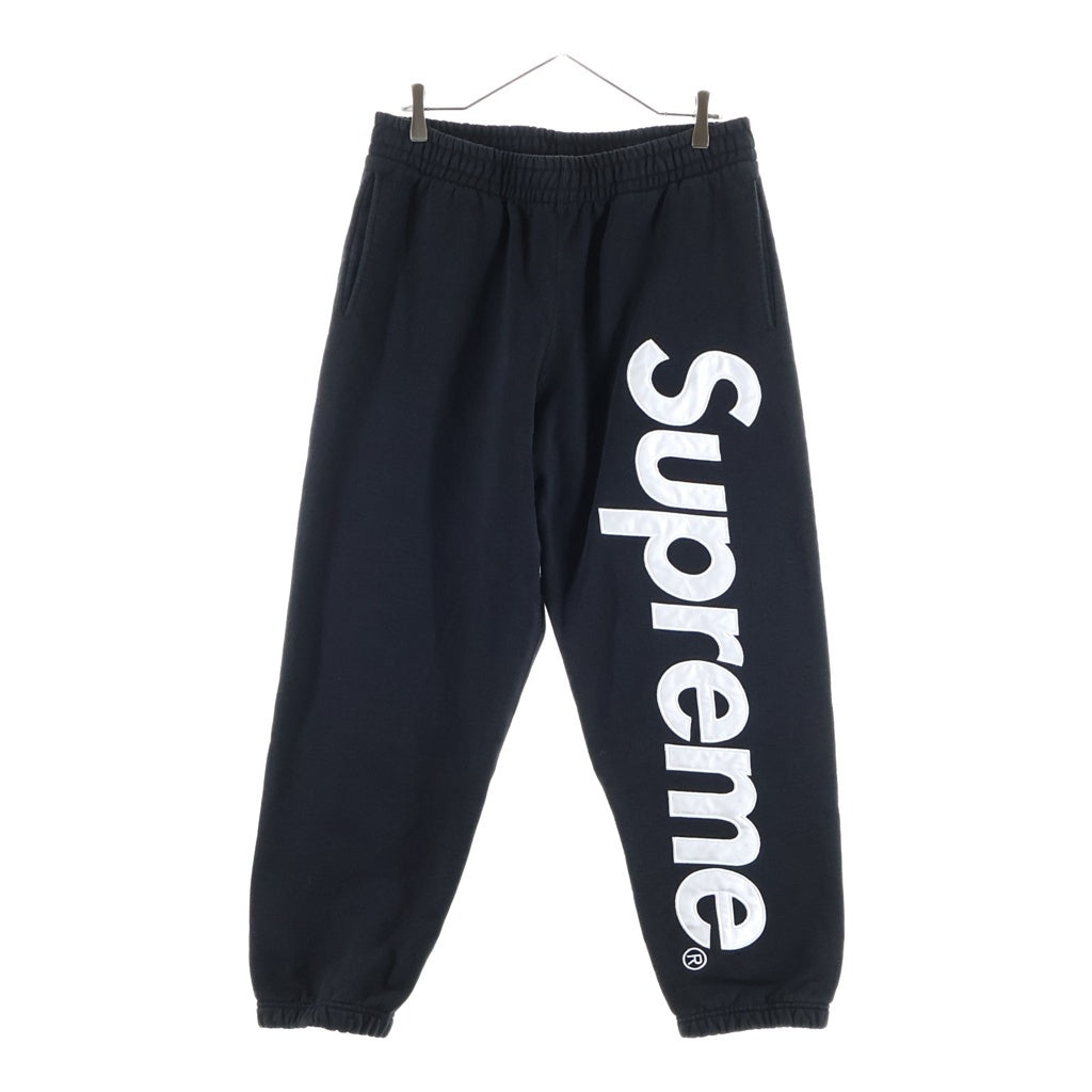 SUPREME(シュプリーム) 26SS Satin Applique Sweatpant サテンアップリケ スウェットパンツ ブラック