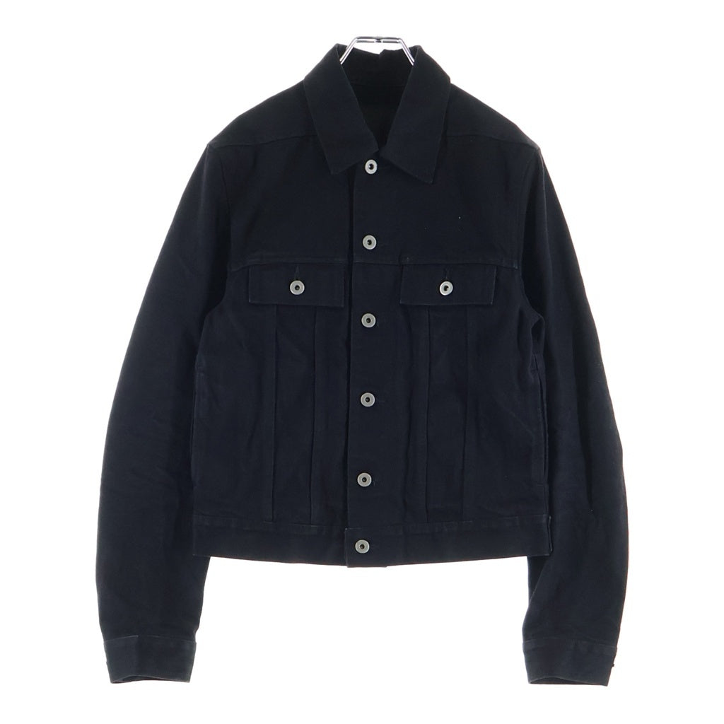 Rick Owens DRKSHDW(リックオウエンス ダークシャドウ) 25SS TRUCKER JKT トラッカージャケット デニムジャケット ブラック DL02D4788-HBLKJP