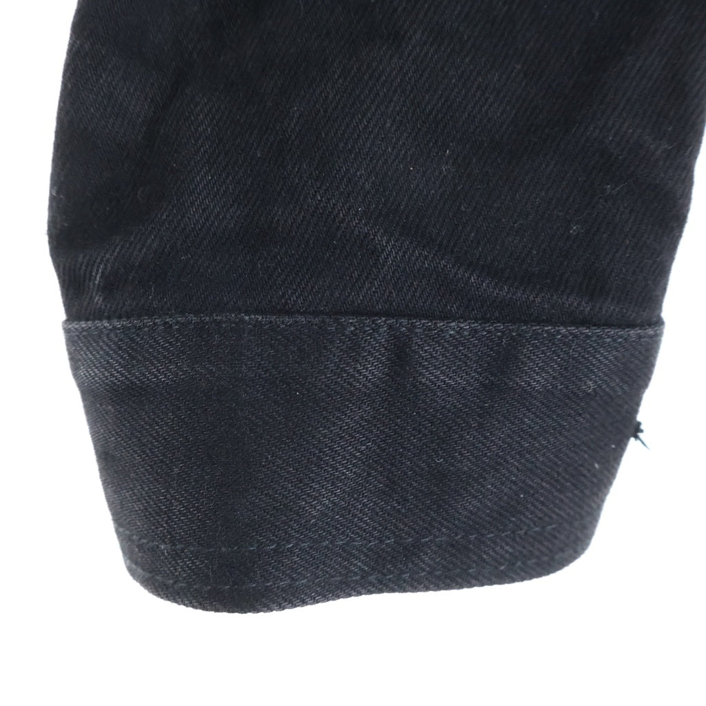 Rick Owens DRKSHDW(リックオウエンス ダークシャドウ) 25SS TRUCKER JKT トラッカージャケット デニムジャケット ブラック DL02D4788-HBLKJP
