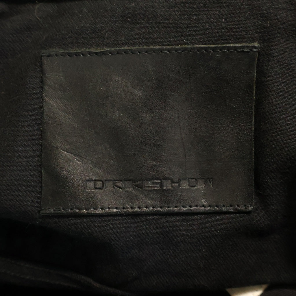 Rick Owens DRKSHDW(リックオウエンス ダークシャドウ) 25SS TRUCKER JKT トラッカージャケット デニムジャケット ブラック DL02D4788-HBLKJP