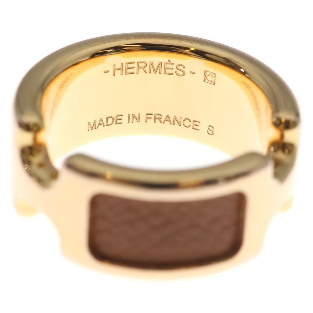 HERMES(エルメス) Olympe オランプ エトゥープ PM リング ブラウン/ゴールド