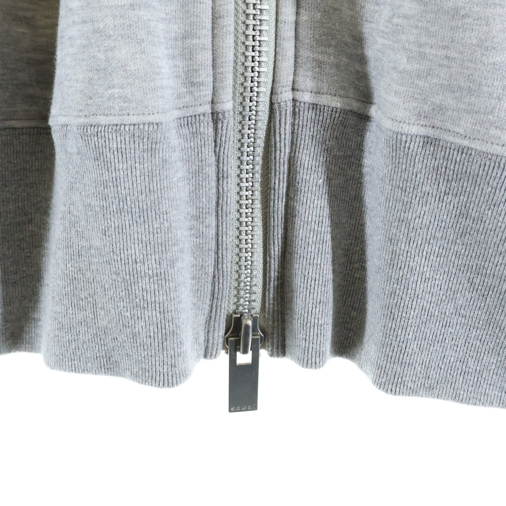 Sacai(サカイ) 22AW Sweat ZipUp Blouson スウェット ジップアップブルゾン ジップアップパーカー グレー 22-06248 レディース