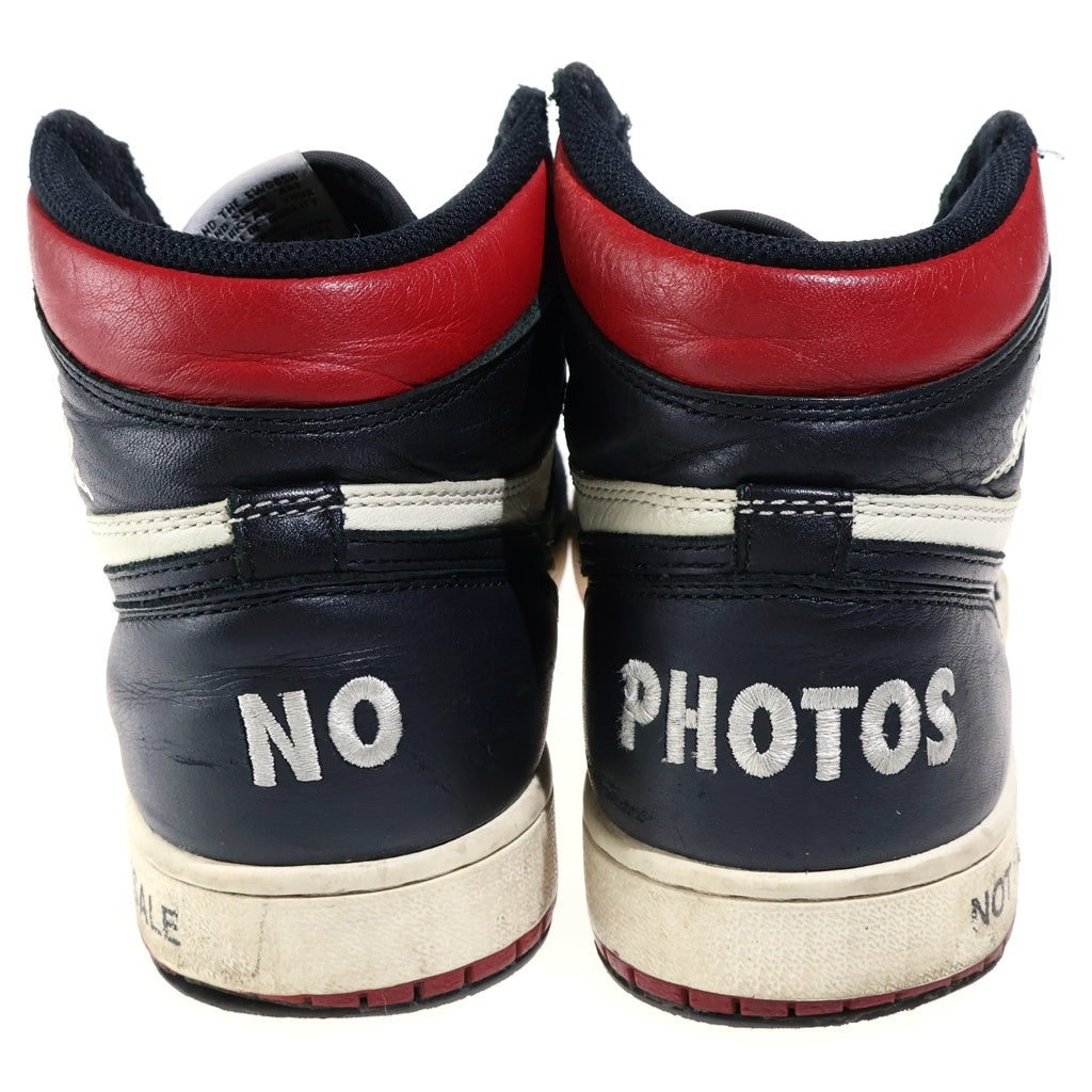 NIKE(ナイキ) AIR JORDAN1 RETRO HIGH OG NOT FOR RESALE エアジョーダン1 レトロ ノットフォーリセール レザーハイカットスニーカー ブラック/ホワイト US9/27cm 861428-106