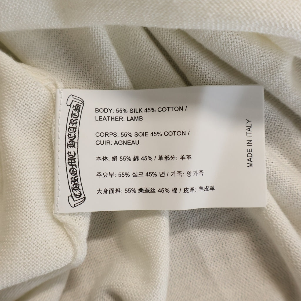 CHROME HEARTS(クロムハーツ) 26SS 3CROSS PATCH CH LOGO 3クロスパッチ CHロゴ刺繍 長袖ラグランスリーブTシャツ ブラック/ホワイト