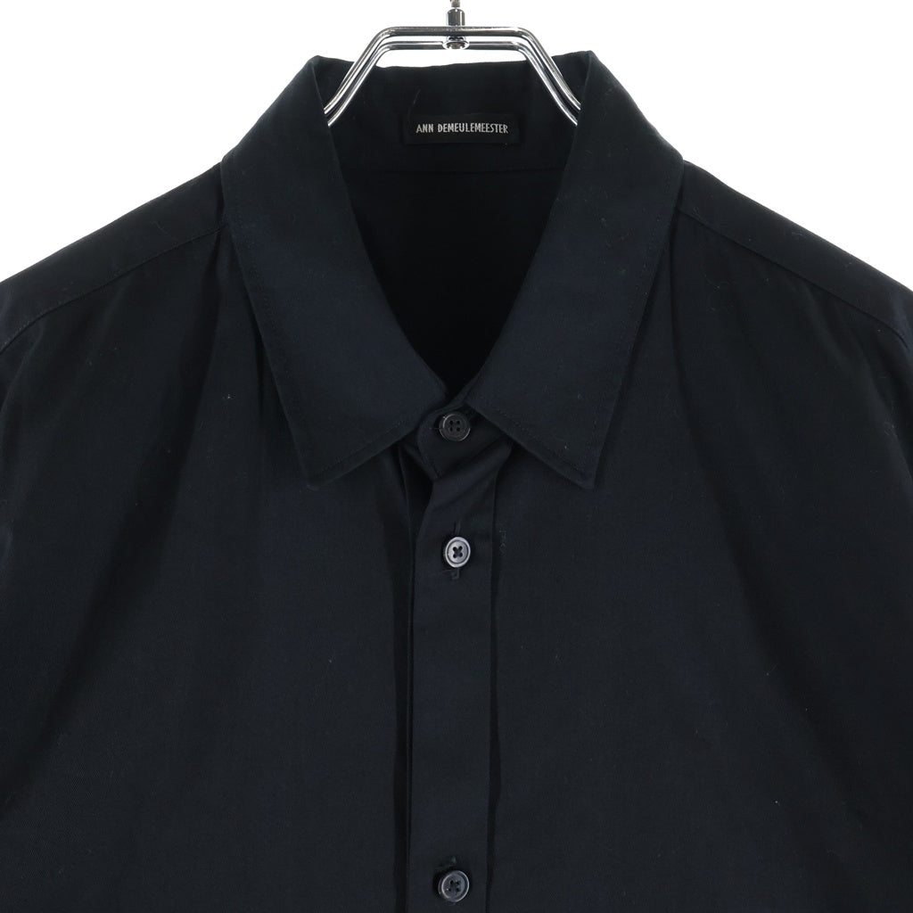 ANN DEMEULEMEESTER(アンドゥムルメステール) MAURICE モーリス ロングシャツ 長袖シャツ ブラック 2202-M-SH18-FA130-099
