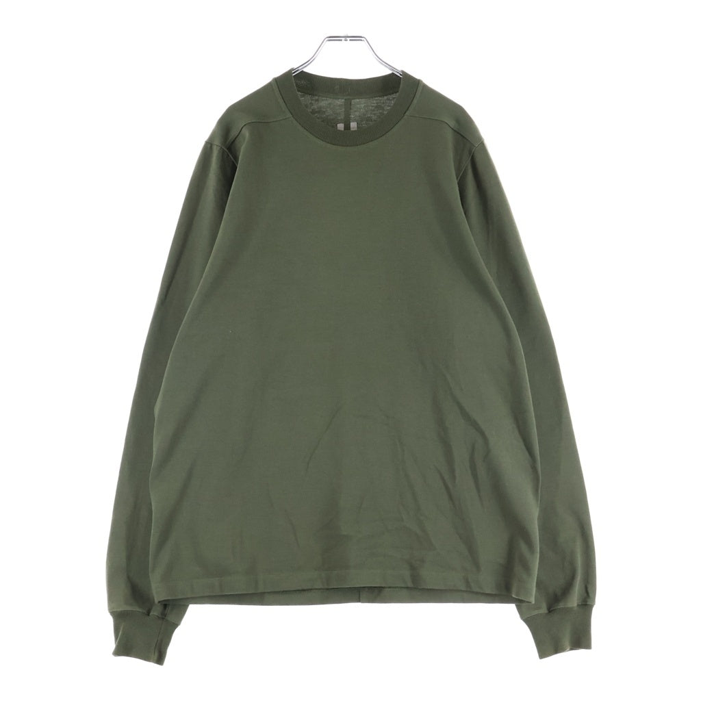 Rick Owens(リックオウエンス) 22AW SHORT CREWNECK LS T 長袖Tシャツ グリーン RU02B2277-BA