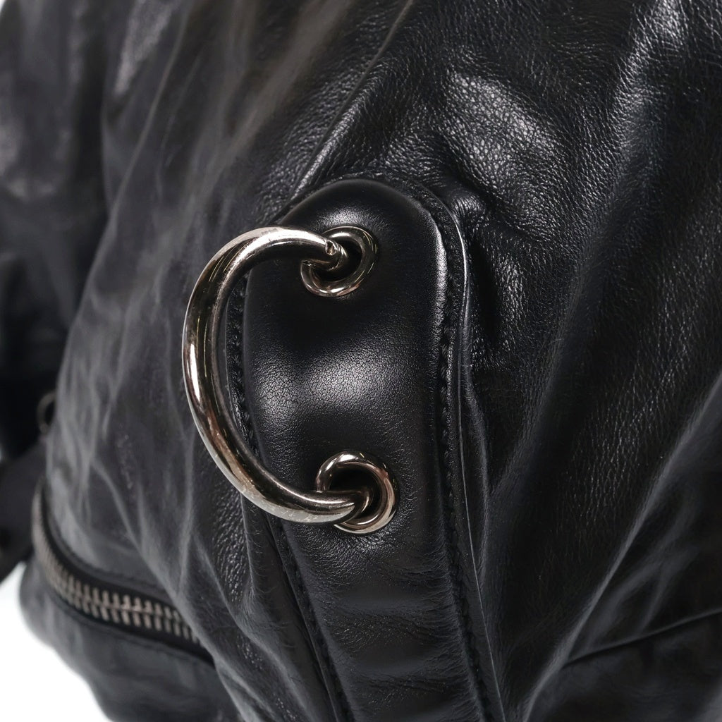 GUCCI(グッチ) PLASTIC CHAIN SHOULDER BAG レザーショルダーバック ハンドバッグ ブラック 228559 レディース