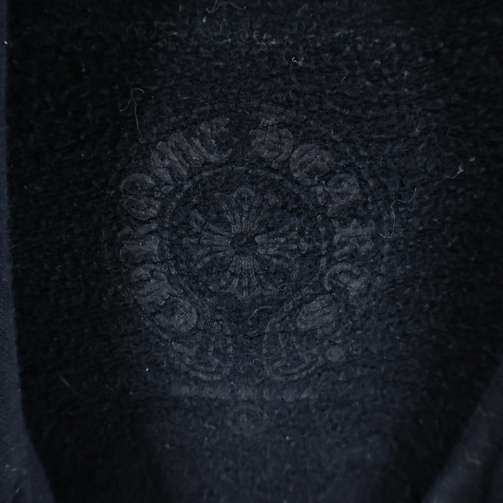 CHROME HEARTS(クロムハーツ) ホースシュー アームフローラルクロスプリント プルオーバースウェットパーカー フーディー ブラック