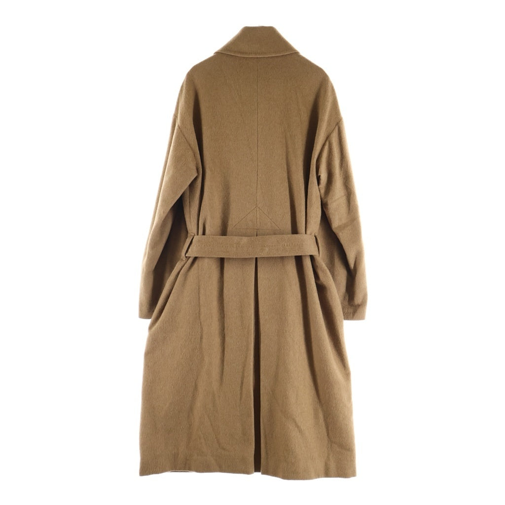 ATON(エイトン) CAMEL MOLESKIN BALMACAAN COAT ATON モールスキン バルマカーンコート ブラウン
