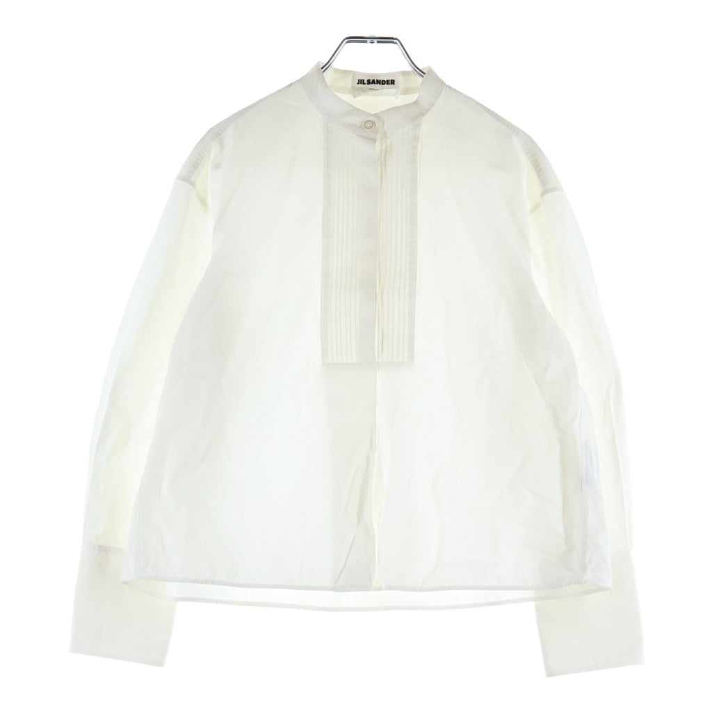 JIL SANDER(ジルサンダー) ストライプデザイン クロップド長袖シャツ ホワイト JSXT600305WT 24550012 レディース