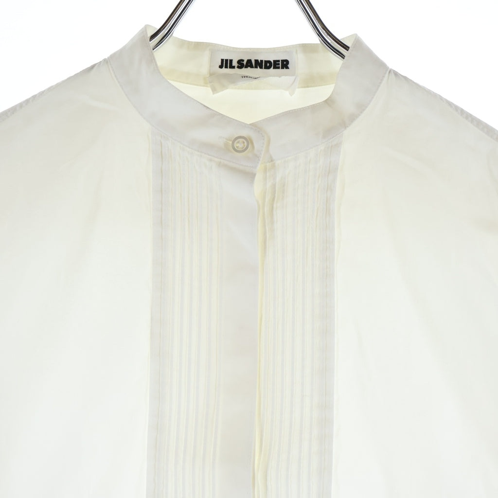 JIL SANDER(ジルサンダー) ストライプデザイン クロップド長袖シャツ ホワイト JSXT600305WT 24550012 レディース