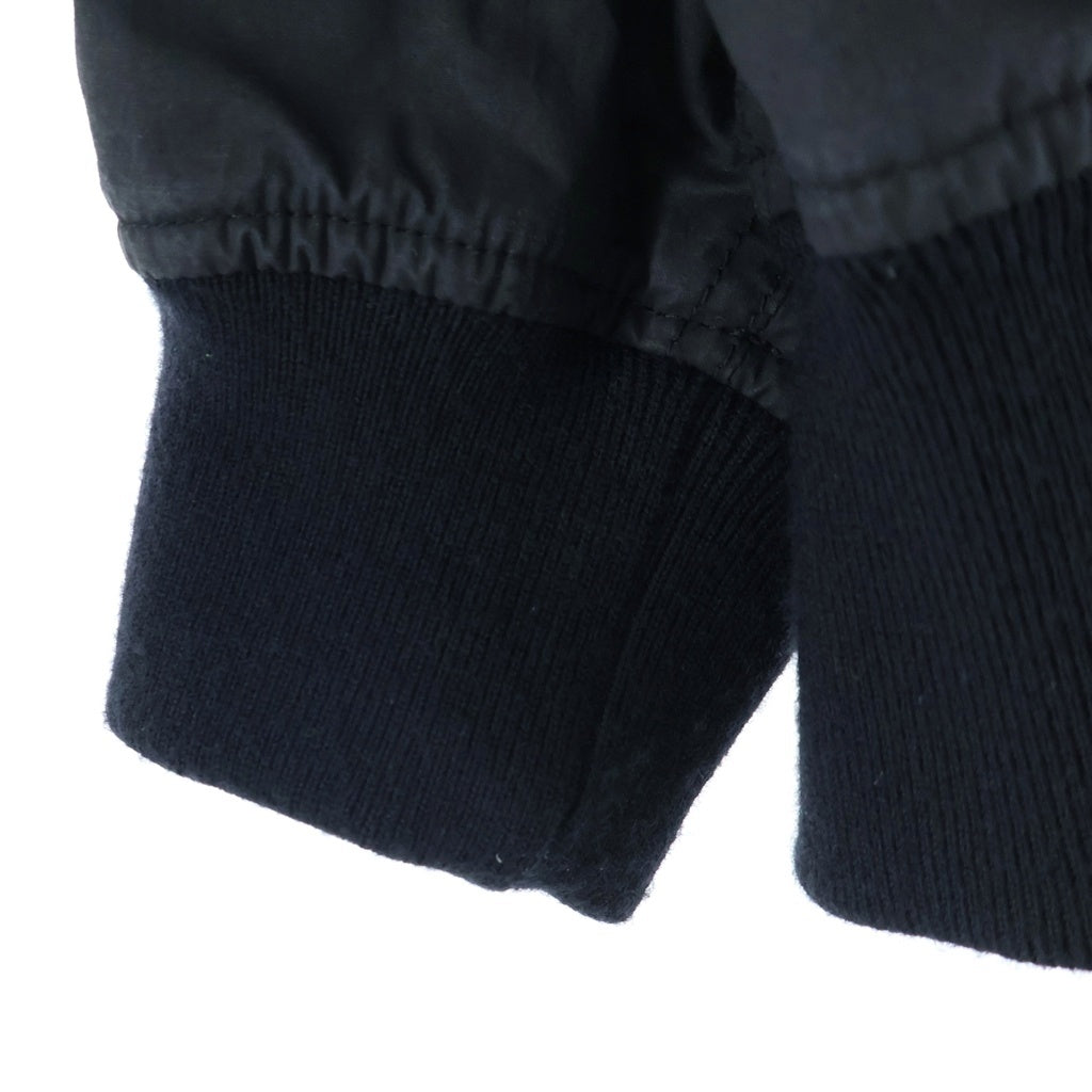 COMOLI(コモリ) 24AW コットンナイロン ジップアップフーディー ブラック C03-01017