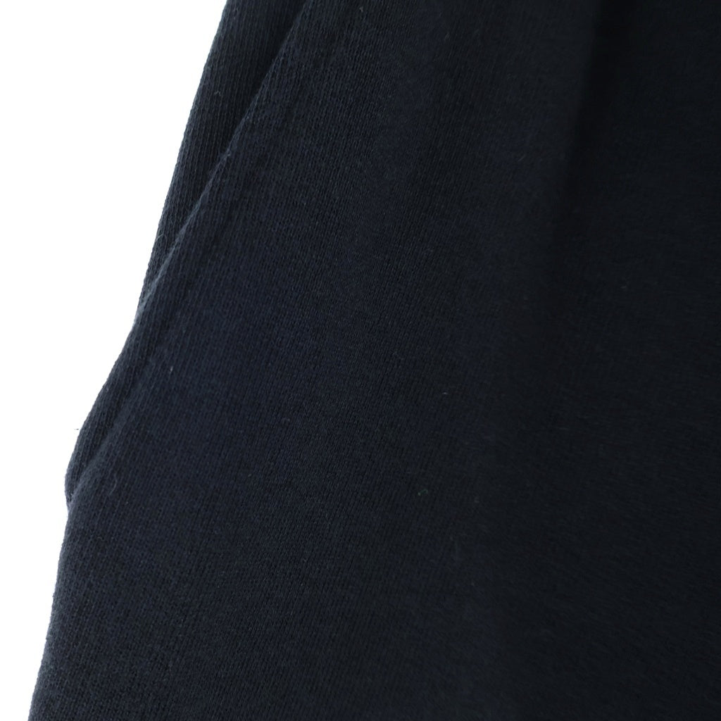 COMOLI(コモリ) 24AW コットン裏毛 リブスウェットパンツブラック A03-05004