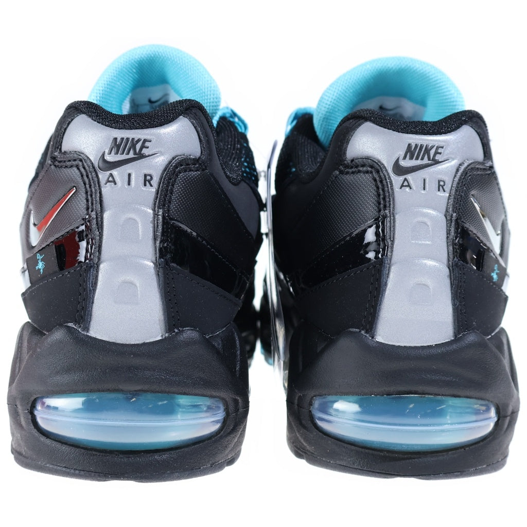 NIKE(ナイキ) AIR MAX95 BIG BUBBLE SE エアーマックス95 ビックバブル スコーピオン レザーローカットスニーカー ブラック/ブルー US8.5/26.5cm IM4691-001