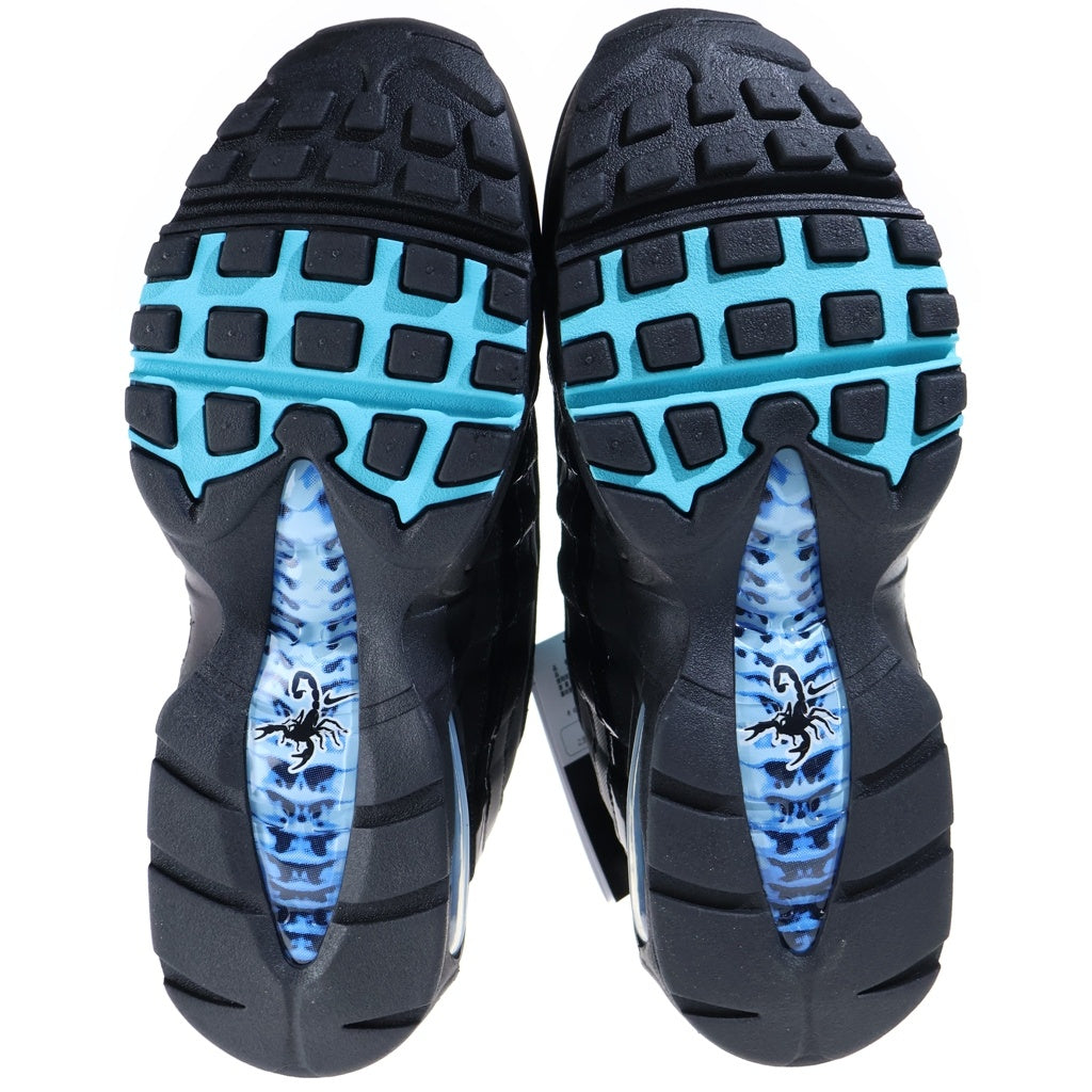 NIKE(ナイキ) AIR MAX95 BIG BUBBLE SE エアーマックス95 ビックバブル スコーピオン レザーローカットスニーカー ブラック/ブルー US8.5/26.5cm IM4691-001