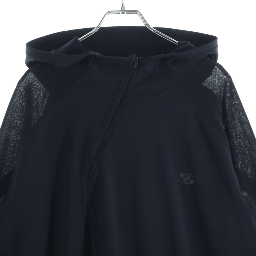 SAN SAN GEAR(サン サン ギア) 26SS WAVE LONG SLEEVE ウェーブ ロングスリーブ ジップアップフーディー ブラック SG26SSTOLS002