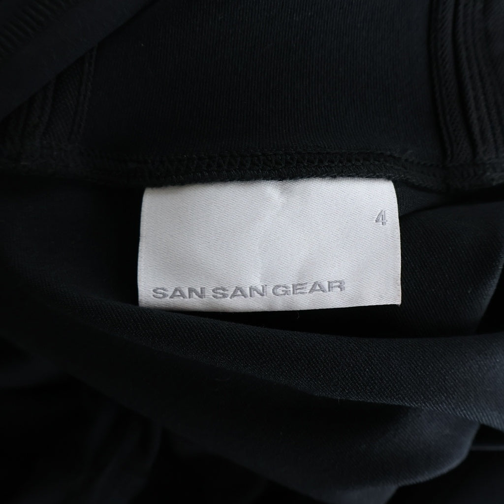SAN SAN GEAR(サン サン ギア) 26SS WAVE LONG SLEEVE ウェーブ ロングスリーブ ジップアップフーディー ブラック SG26SSTOLS002