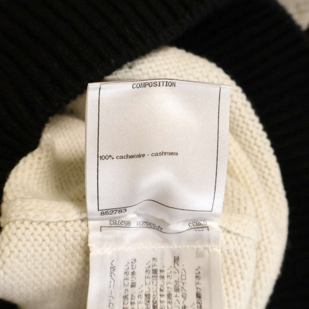 CHANEL(シャネル) ココボタン カシミヤ ニットベスト ブラック/ホワイト P73215K10523 レディース