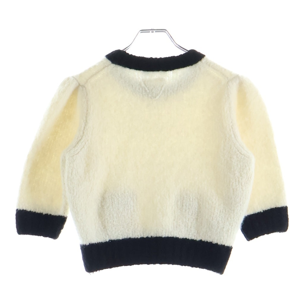 PRADA(プラダ) ウール長袖ニットセーター ブラック/ホワイト P24A3P S232 13EK レディース
