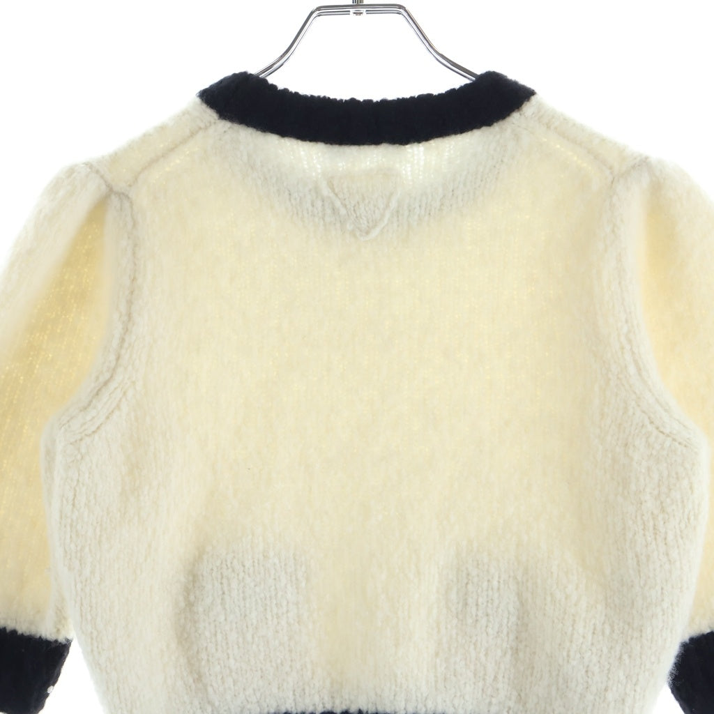 PRADA(プラダ) ウール長袖ニットセーター ブラック/ホワイト P24A3P S232 13EK レディース